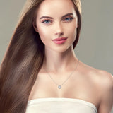 0.3CT Diamond Moissanite Necklace S925 Sterling Silver Pendant Chain