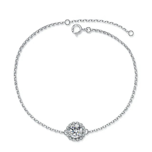 COSFIX1CT Moissanite Bracelet S925 Silver Starry Diamond Bracelet