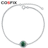 COSFIX1CT Moissanite Bracelet S925 Silver Starry Diamond Bracelet