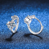 S925 Sterling Silver Full Moissanite Stud Earrings