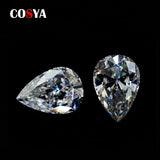 10ct D VVS1 Lab Grown Water Drop Moissanite Diamond Stone