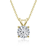 1Ct Moissanite Stone Pendant Necklaces 925 Sterling Silver Summer Jewelry