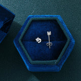 925 Silver 2.5mm Diamond Moissanite Stud Earrings Wedding Jewelry
