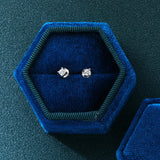 925 Silver 2.5mm Diamond Moissanite Stud Earrings Wedding Jewelry