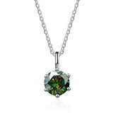 925 Silver Moissanite Necklace for Women
