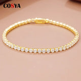 High Carbon Diamond Bracelet 3mm Zircon Women's Jewelry