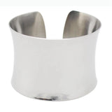 Stainless Steel Wide Cuff Bangle Bracelet for Women