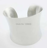 Stainless Steel Wide Cuff Bangle Bracelet for Women