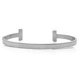 Silver 2 Classic Love Bangle Girls Bracelet