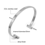 Silver 2 Classic Love Bangle Girls Bracelet