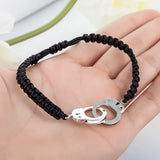 Rope Chain Handcuff Couple Bracelets Punk Hip-hop Boys Charm