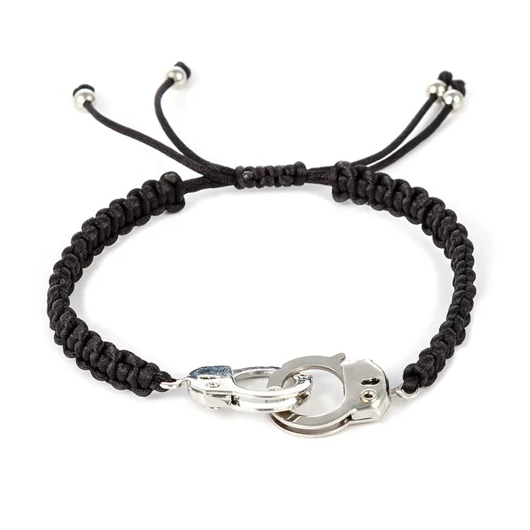 Rope Chain Handcuff Couple Bracelets Punk Hip-hop Boys Charm