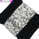 Bohemian Wrap Magnetic Leather Bracelet - White