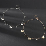 Star Butterfly Choker Necklace Love Romance Chain Jewelry