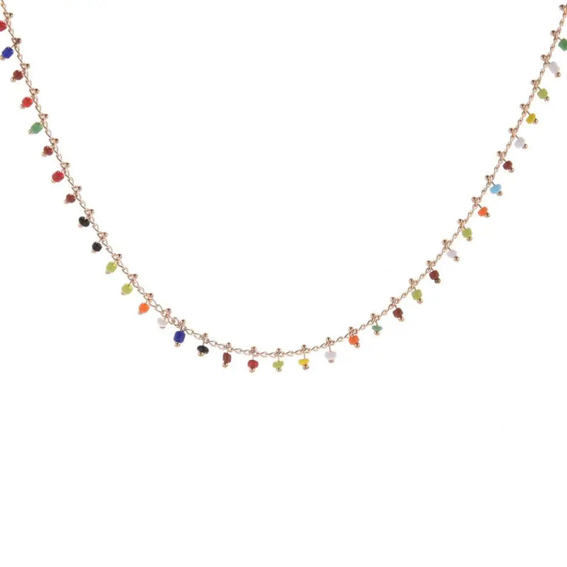 Bohemian Bone Chain Choker Necklace Pendant Jewelry Gift