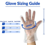 CPDD 100Pcs Resin CPE Gloves High Chemical Resistant Disposable Glo