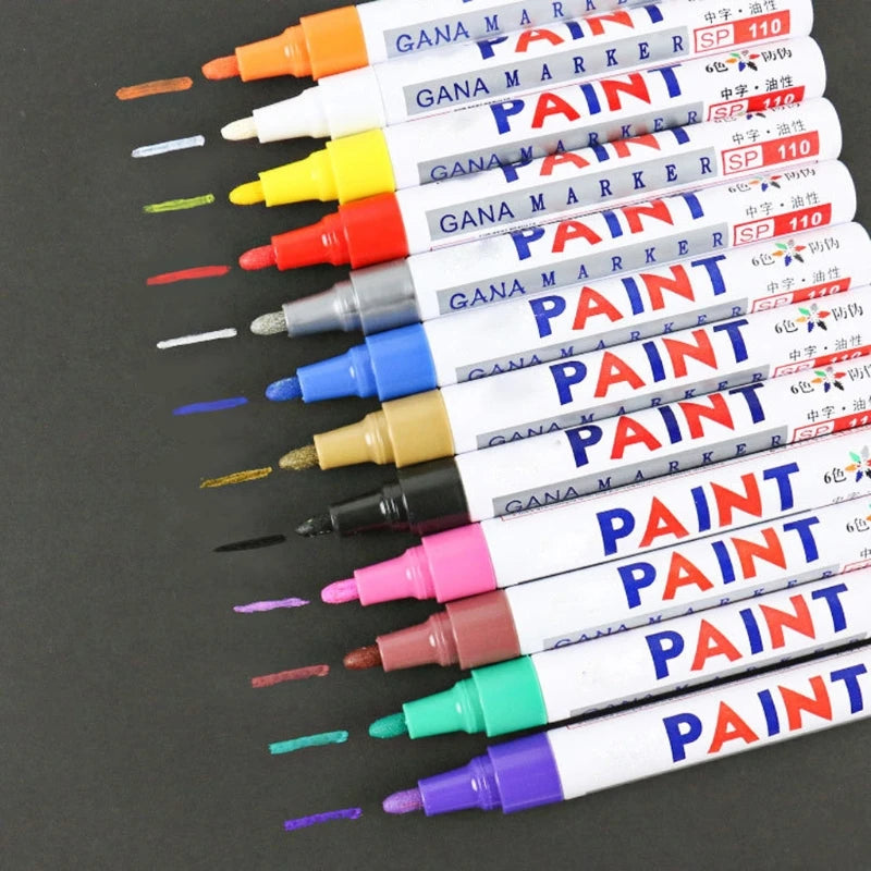 CPDD 12 Colors Epoxy Resin Drawing Pen Metallic Permanent Markers Kit