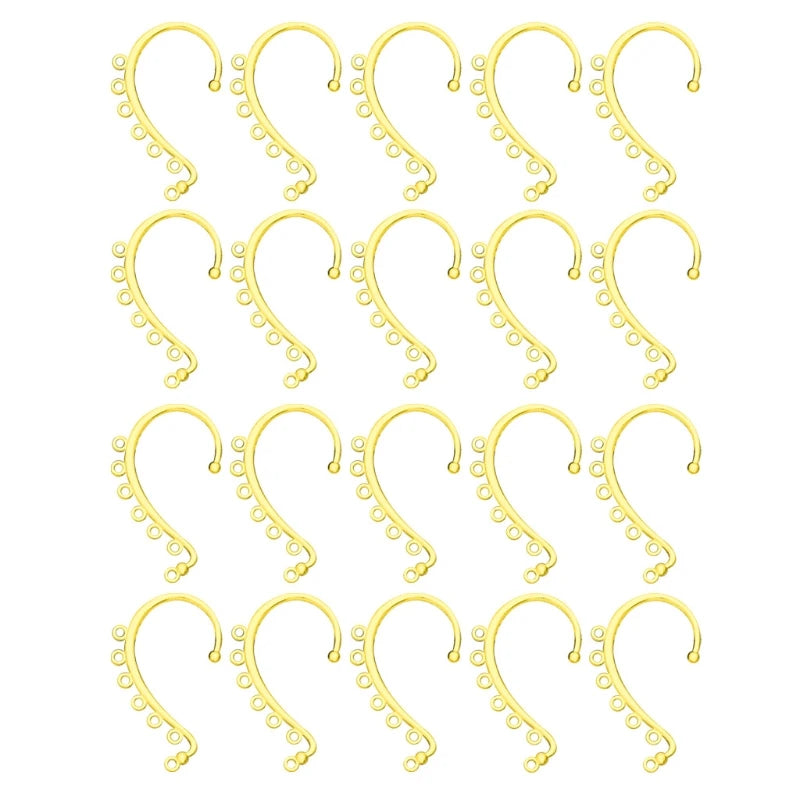 20Pcs Long Chain Tassel Drop Ear Cuff Wrap DIY Earrings