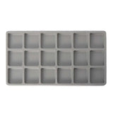 CPDD 4Pcs Gray Flock Beads Tray Boards Kit DIY Jewelry Tools