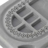 CPDD 4Pcs Gray Flock Beads Tray Boards Kit DIY Jewelry Tools