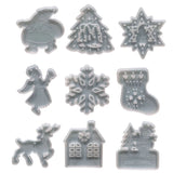Christmas Tree/Socks/Santa Claus Silicone Mold with Hole Keychain Pendant
