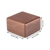 Wood Ring Box Jewelry Holder. Engagement Ring Box