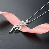 S925 Sterling Silver Fox Jewelry Pendant Women's Necklace