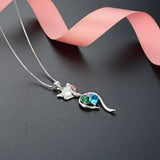 S925 Sterling Silver Fox Jewelry Pendant Women's Necklace