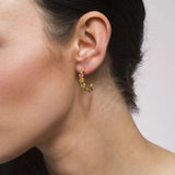 Zircon Drop Earrings Silver Filled Piercing Lightning Cross Dangle Earrings
