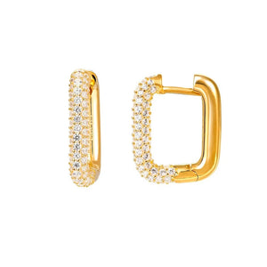 Smile Enamel CZ Hoop Stud Earrings Set Party Jewelry