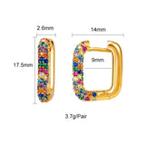 CZ Zircon Piercing Hoop Earrings for Women