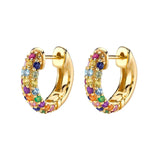 CZ Zircon Piercing Hoop Earrings for Women