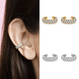 Silver Hoop Earrings Zircon Stud Earings