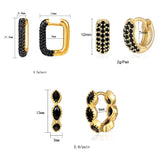 Women's CZ Zircon Dripping Hoop Earrings
