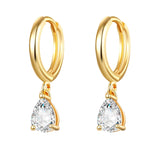Vintage CZ Zircon Dangle Earrings Women Jewelry