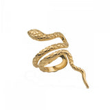 Silver Plated CZ Snake Stud Ear Cuff Earrings