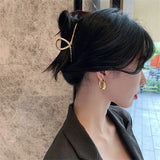 Gold-plated Hoop Earrings for Women Classic Piercing Big Circle Earrings
