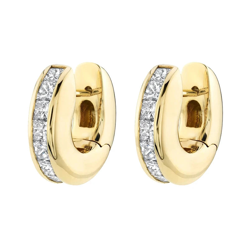 CZ Zircon Vintage Hoop Earrings for Women
