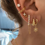 CZ Zircon Women's Earrings Set Jewelry