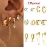 CZ Zircon Women's Earrings Set Jewelry
