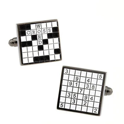 Stylish Cufflink Set for Men - Silver Tone Cuff Link Pair