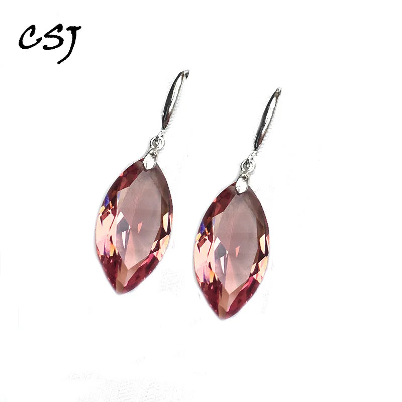 CSJ Zultanite Earring 925 Silver Sultanite Fine Jewelry Gift Box