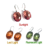 CSJ Zultanite Earrings Sterling Silver Gemstone Change Wedding Jewelry