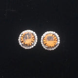 CSJ Zultanite Stud Earrings 925 Sterling Silver Women Wedding Party