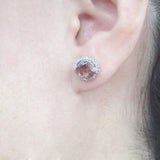 CSJ Zultanite Stud Earrings 925 Sterling Silver Women Wedding Party