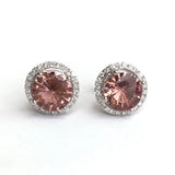 CSJ Zultanite Stud Earrings 925 Sterling Silver Women Wedding Party