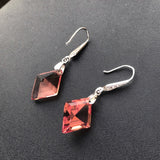 CSJ Zultanite Earrings Sterling Silver Prismatic 15*20mm Sultanite Fine Jewelry