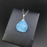 CSJ Raw Tourmaline Pendant Gemstone Fine Jewelry Necklace for Women