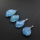 CSJ Raw Tourmaline Pendant Gemstone Fine Jewelry Necklace for Women