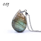 Labradorite Moonstone Sunstone Necklace for Divination